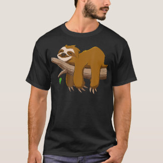 Sloth Graphic Manar Women Kids T Shirt