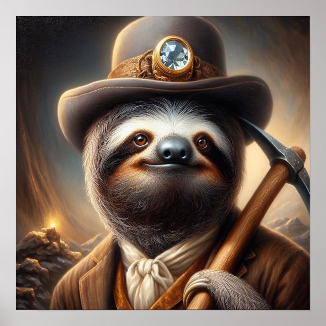 Sloth Guld Miner Poster (Framsidan)