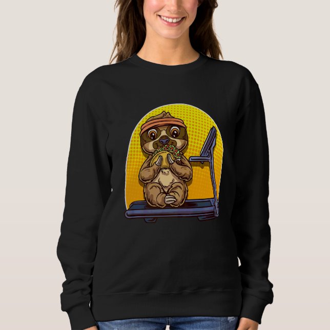 Sloth Gym Lazy Workout T Shirt (Framsida)