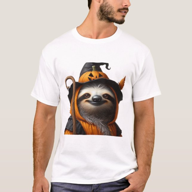 Sloth Halloween Classic T-Shirt (Framsida)