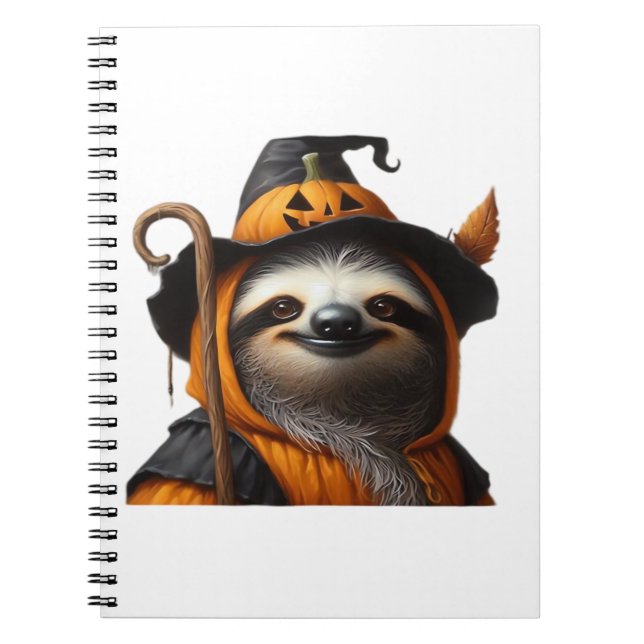 Sloth Halloween Classic T-Shirt Anteckningsbok (Framsidan)