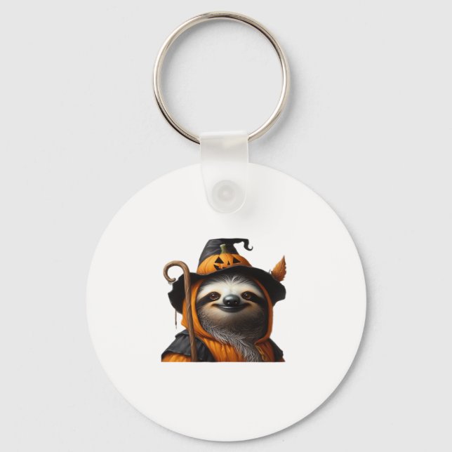 Sloth Halloween Classic T-Shirt Nyckelring (Framsida)