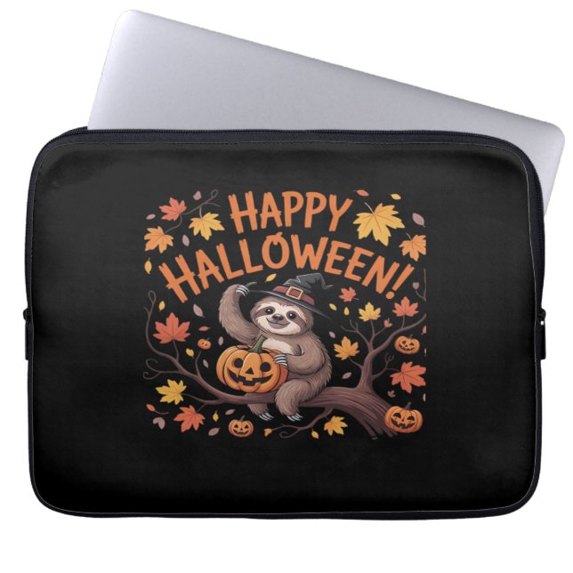 Sloth Halloween Day Oversized T-Shirt Laptop Fodral (Framsidan)