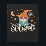 Sloth Halloween Goals Classic T-Shirt Fleecefilt<br><div class="desc">Sloth Halloween Goals Classic T-Shirt</div>
