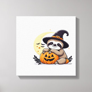 Sloth Halloween Motif Cute Classic T-Shirt Canvastryck