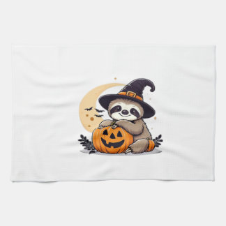 Sloth Halloween Motif Cute Classic T-Shirt Kökshandduk