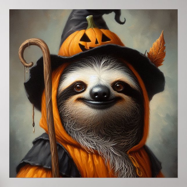 Sloth Halloween Poster (Framsidan)