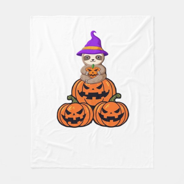 Sloth Halloween Premium T-Shirt Fleecefilt (Framsidan)