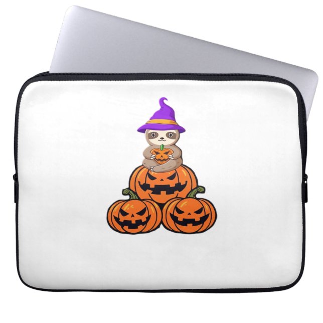 Sloth Halloween Premium T-Shirt Laptop Fodral (Framsidan)