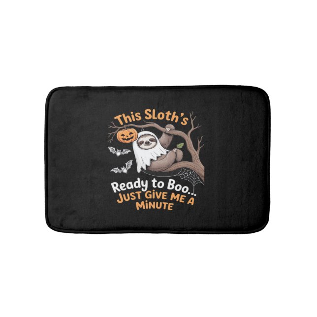 Sloth Halloween Sloths Cute Fladdermus Vampire Ess Badrumsmatta (Framsidan)