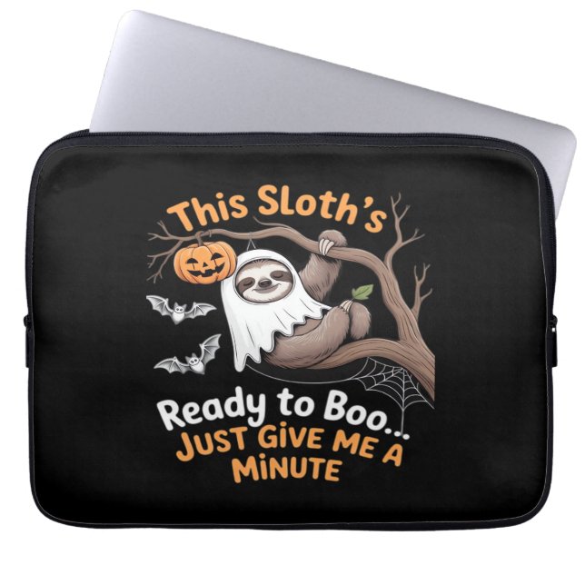 Sloth Halloween Sloths Cute Fladdermus Vampire Ess Laptop Fodral (Framsidan)