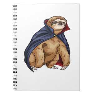 Sloth Halloween Vampire Classic T-Shirt Anteckningsbok