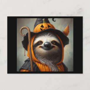 Sloth Halloween Vykort