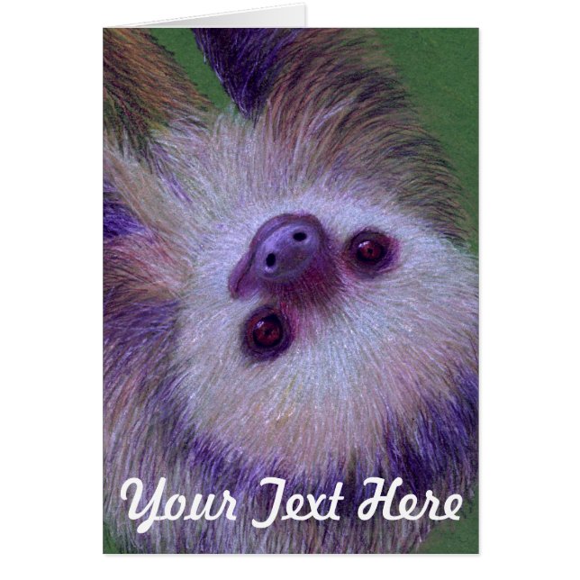 Sloth Hälsningskort (Framsidan)