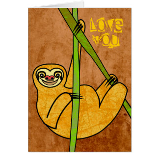 Sloth Hälsningskort