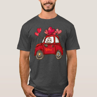 Sloth Heart Valentines day Car Kärlek Ballon Sloth T Shirt