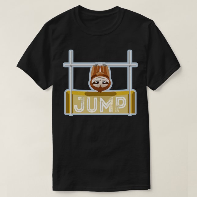 Sloth High Jump Athletics T Shirt (Design framsida)