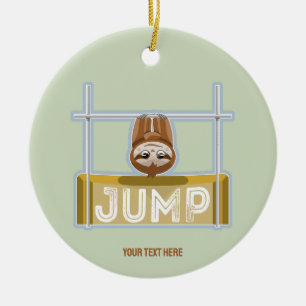 Sloth High Jump Julgransprydnad Keramik