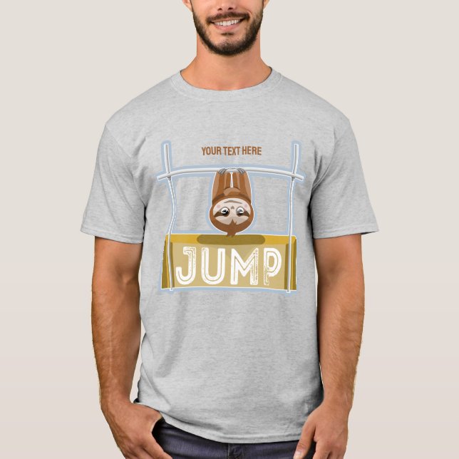 Sloth High Jump T Shirt (Framsida)