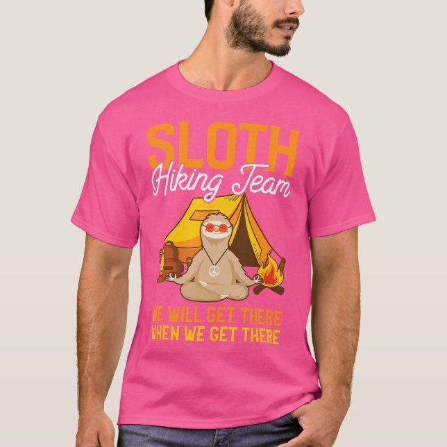 Sloth Hiking Team T Shirt (Framsida)