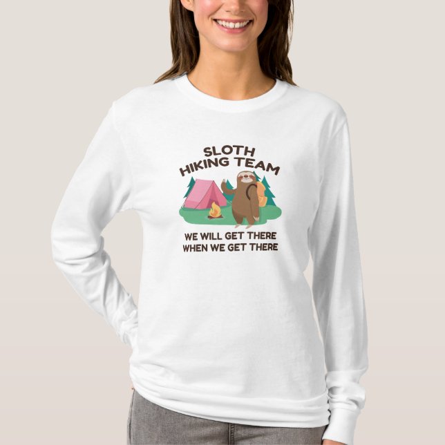 Sloth Hiking Team T Shirt (Framsida)