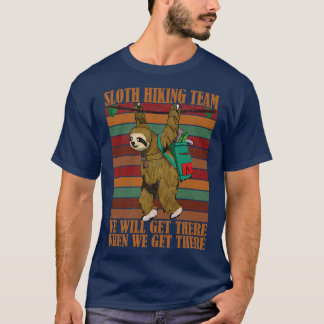Sloth Hiking Team T Shirt