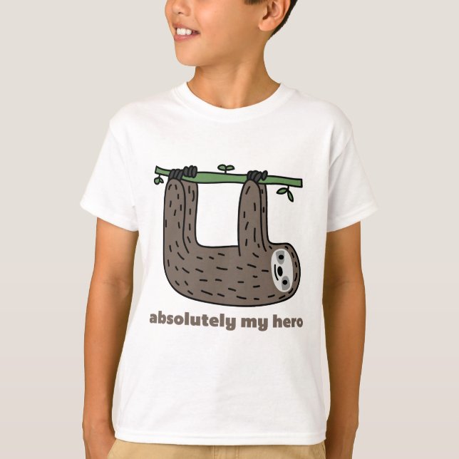 Sloth hjälten tee (Framsida)