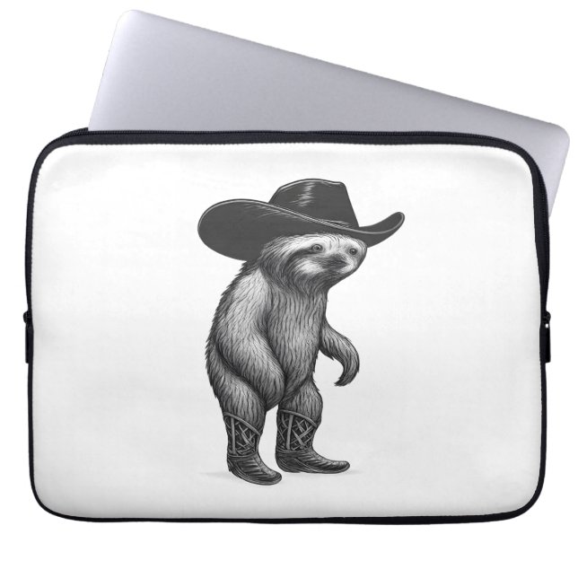 Sloth Howdy Sloth Laptop Fodral (Framsidan)