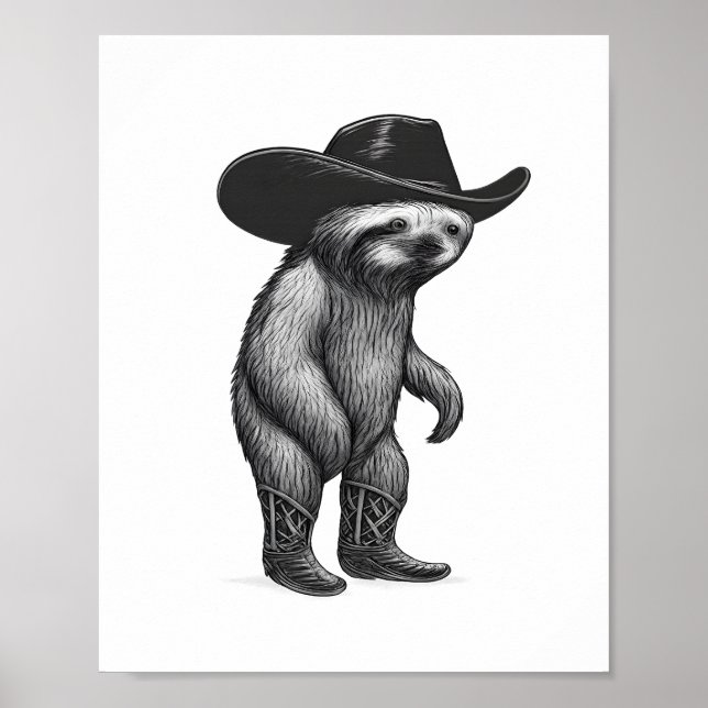 Sloth Howdy Sloth Poster (Framsidan)