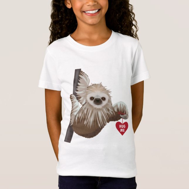Sloth Hug Me Shirt T (Framsida)