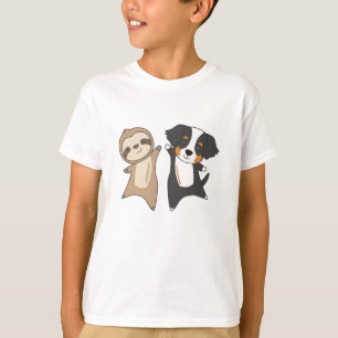 Sloth Hund Bernese Mountain Hund Cute Animals T Shirt