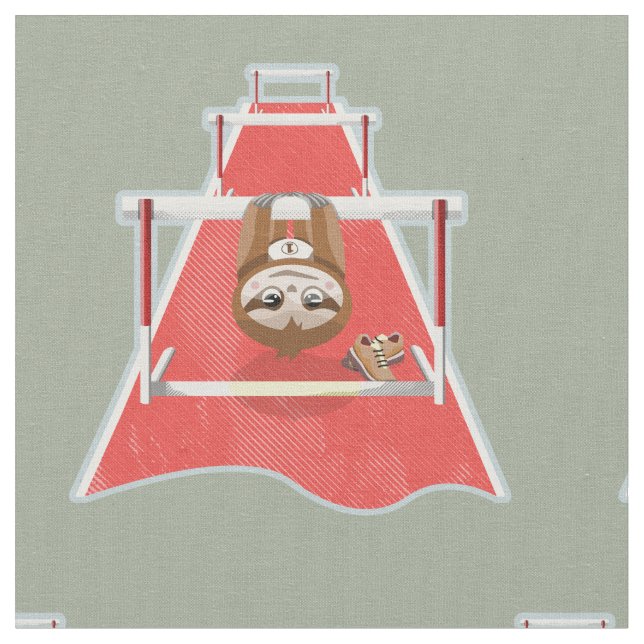 Sloth Hurdles tävling ateletics Tyg (Närbild)