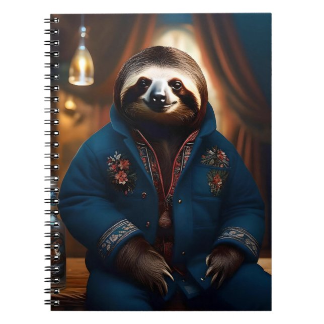 Sloth i hans drickande Jacka, Anteckningsbok (Framsidan)
