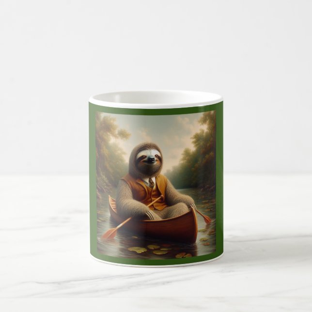 Sloth in A Canoe Kaffemugg (Center)