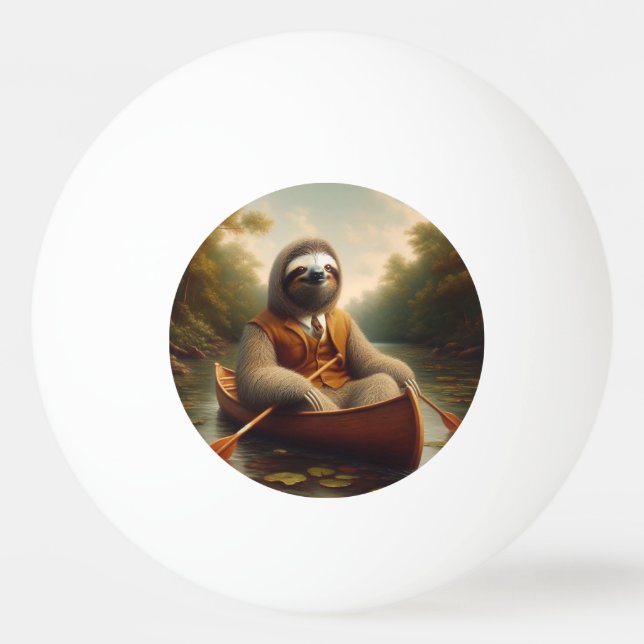 Sloth in A Canoe Pingisboll (Framsidan)