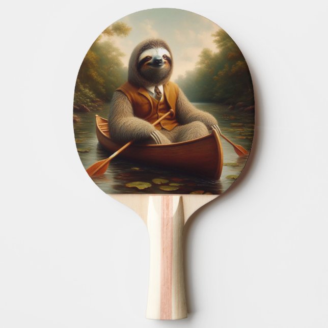 Sloth in A Canoe Pingisracket (Framsidan)