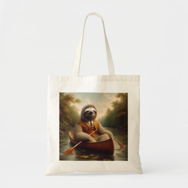 Sloth in A Canoe Tygkasse (Framsidan)
