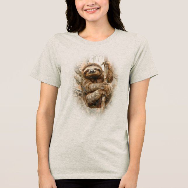 Sloth in the Rainforest T Shirt (Framsida)