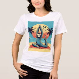 Sloth in Yoga Pose Unisex T Shirt