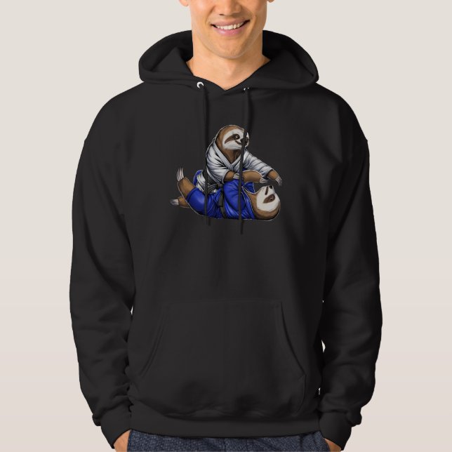 Sloth Jiu-Jitsu Wrestlers Hoodie (Framsida)