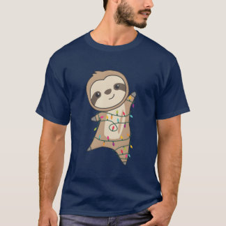 Sloth jul Animals Cute Sloth vinta T Shirt