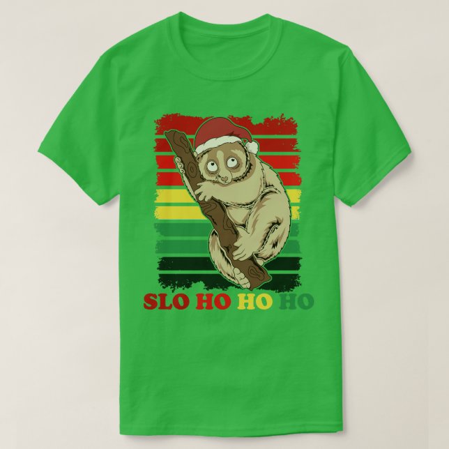 Sloth jul Merry Slothmas Slo ho T Shirt (Design framsida)