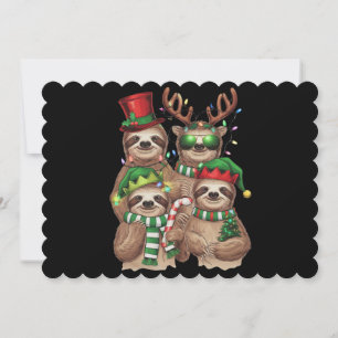 Sloth jul Merry Slothmas Sloth Älskare Gift Julkort