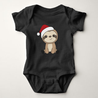 Sloth jul Snö Winter Animals Sloths Baby Bo T Shirt
