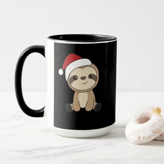 Sloth jul Snö Winter Animals Sloths Mugg (Med munk)