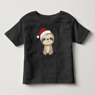 Sloth jul Snö Winter Animals Sloths Småbarn T Shirt