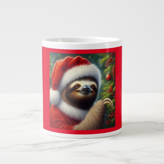 Sloth Jultomten Jumbo Mugg (Framsidan)