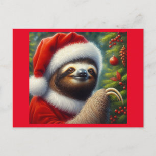 Sloth Jultomten Vykort