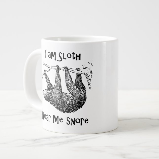 Sloth Jumbo Mugg (Framsida vänster)