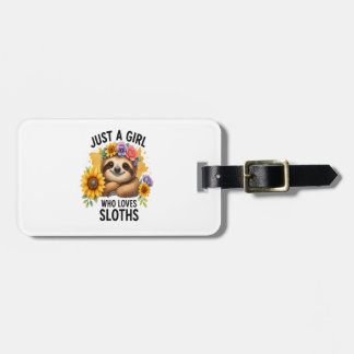 Sloth Just a Girl Who Loves Sloth Bagagebricka